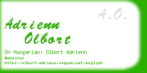 adrienn olbort business card